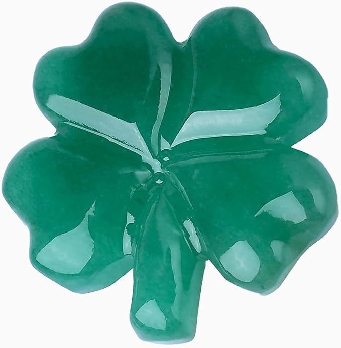 1PC Natural Green Aventurine Four Leaf Clover Crystal Carving Healing Stone Lucky Gemstone Symbol... | Amazon (US)