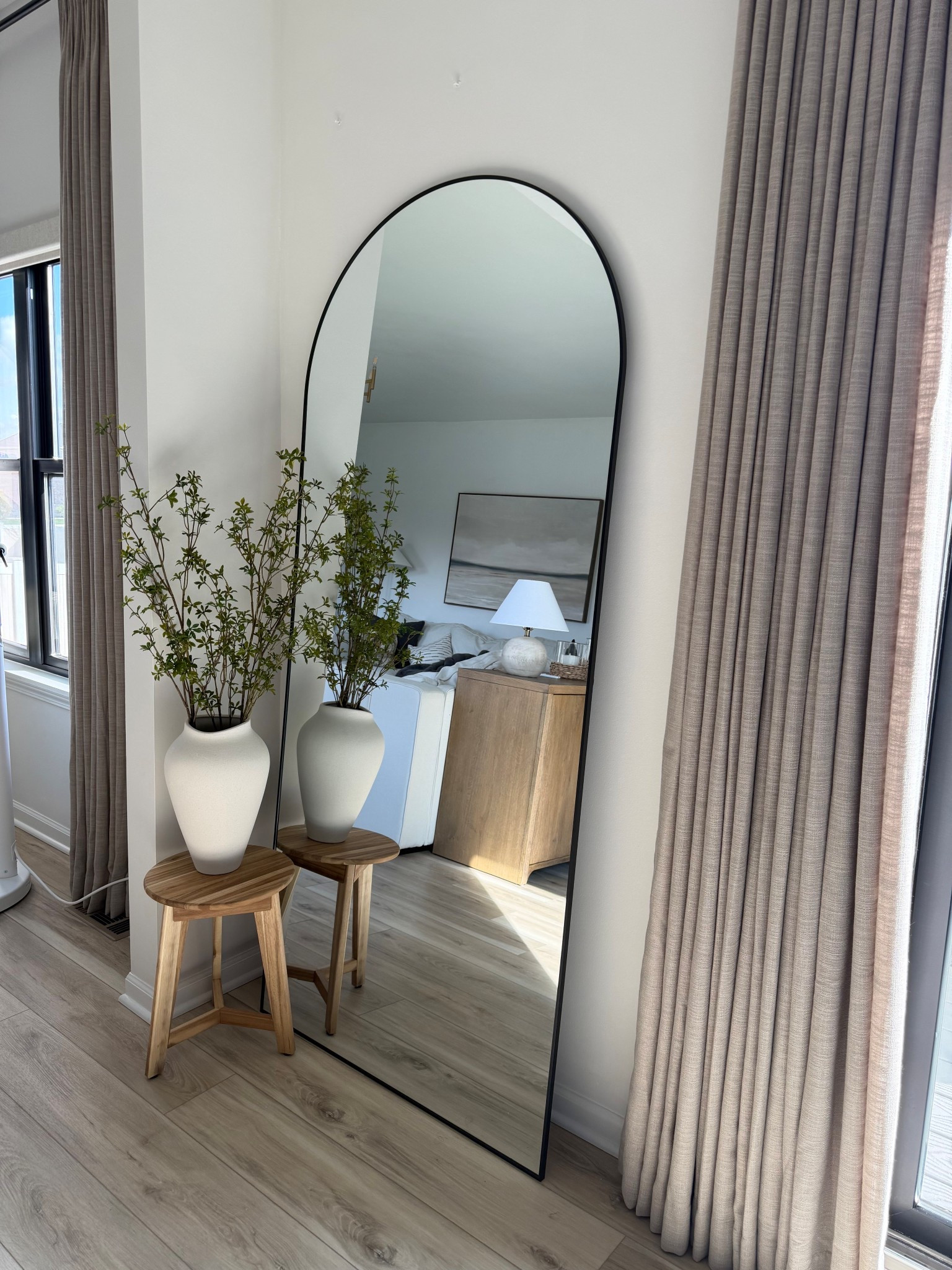 Floor mirror and decor! Perfect for an empty corner 

#LTKHome #LTKSaleAlert