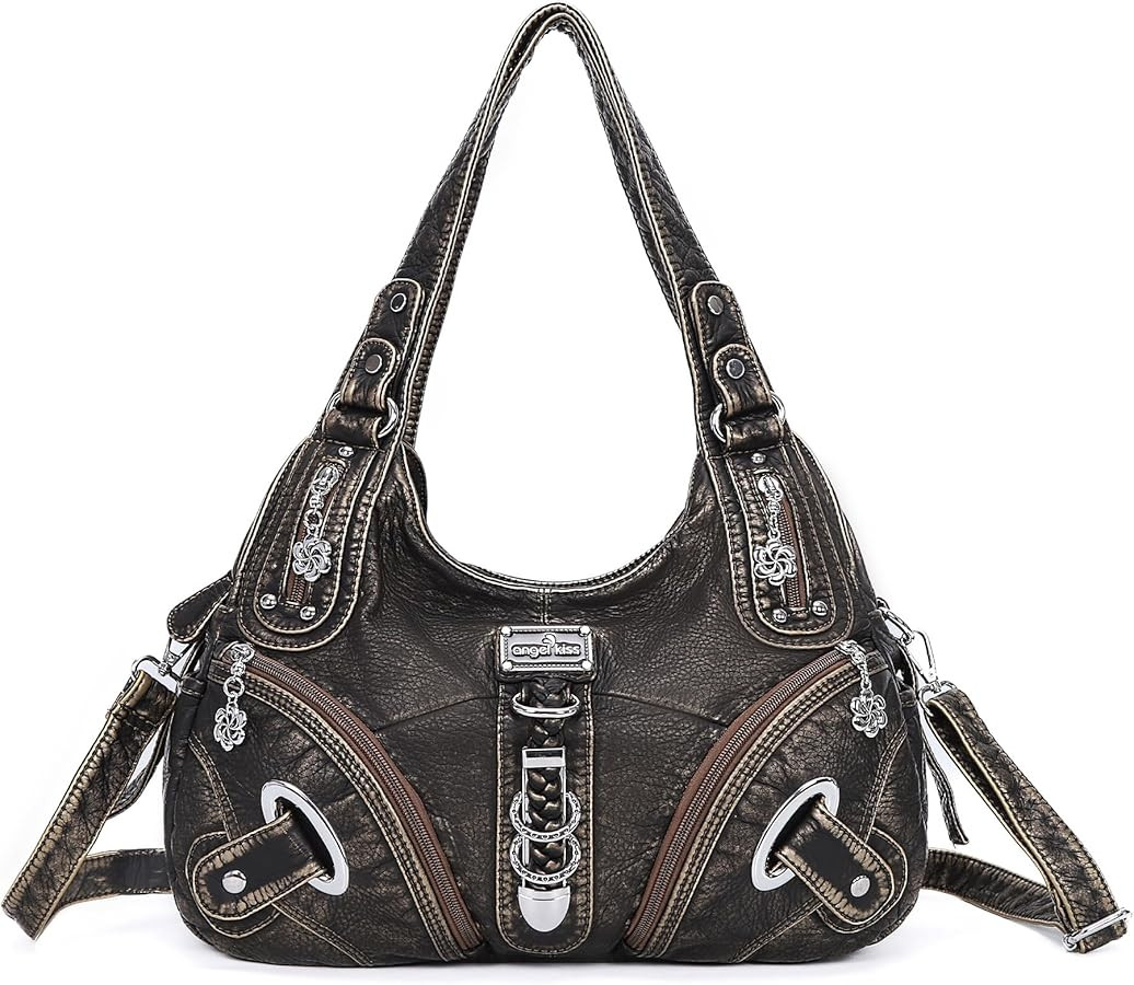 Angelkiss Hobo Purses and handbags for Women Satchel Handbag Women Purses Large Daily Shoulder Ba... | Amazon (US)