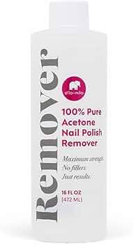 ella+mila 100% Pure Acetone Nail Polish Remover - Professional Strength Gel & Acrylic Nail Remove... | Amazon (US)