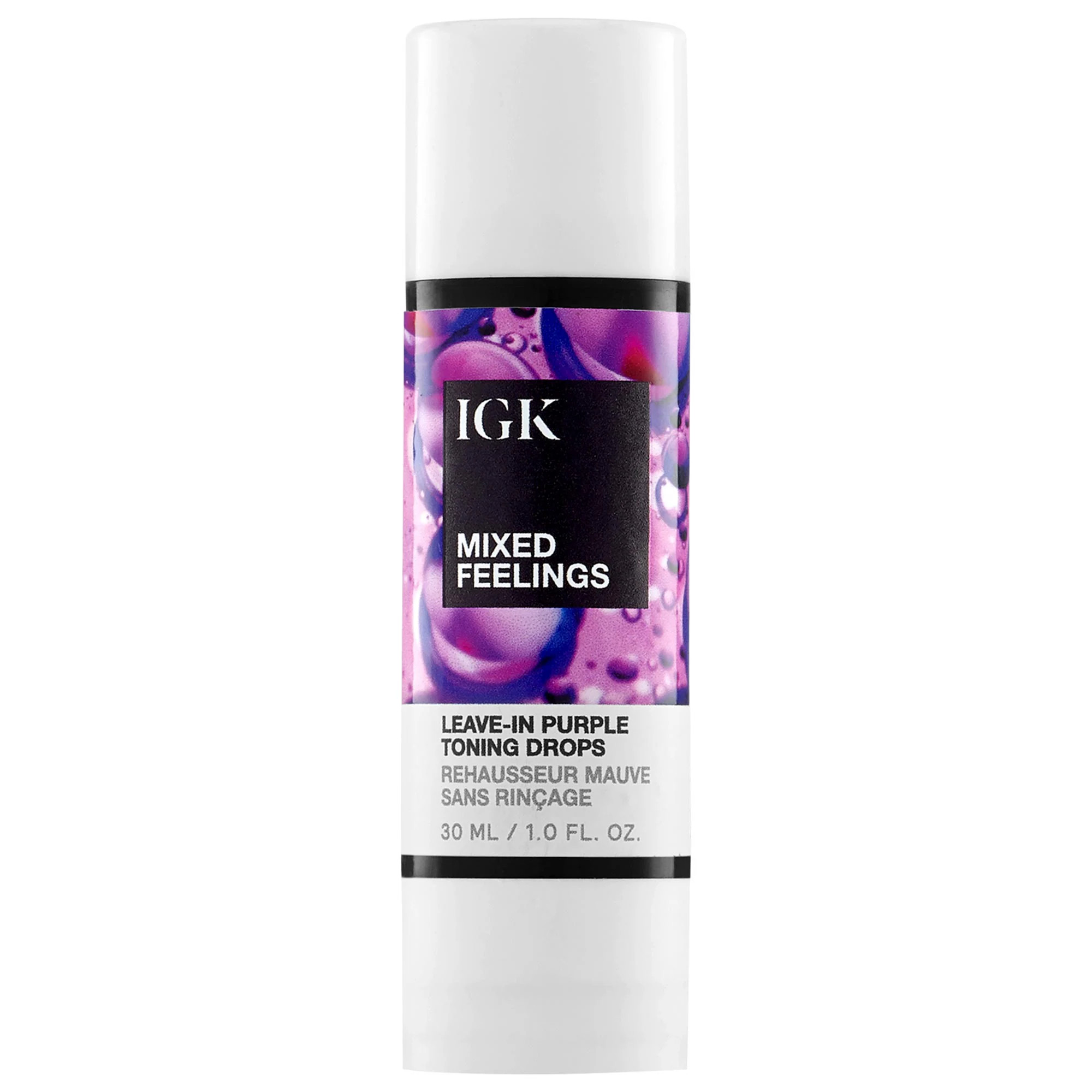 IGK Mixed Feelings Purple Leave-In Blonde Toning Drops 1 oz/ 30 mL | Sephora (US)