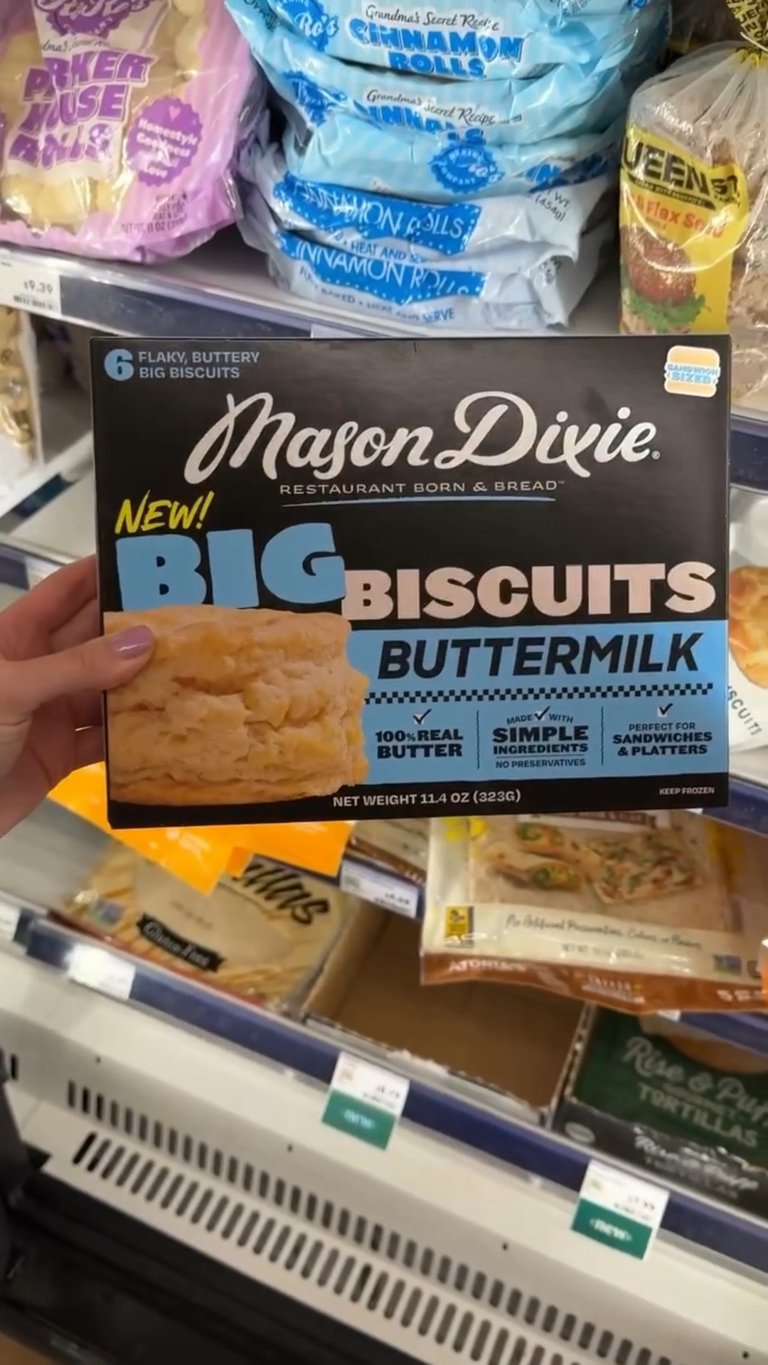 POV: you found the best part of dinner 🍽️

These frozen biscuits from Mason Dixie at Whole Foods Market = soft, steamy, buttery goodness in minutes. Just heat, and watch them disappear. 
 
I cannot wait to try the new Mason Dixie pull-apart parker rolls on my next visit to Whole Foods. They have sweet honey butter or garlic parmesan! 😍
 
@masondixiefoods @wholefoods #partnership #detroithummingbirds #masondixie #wholefoods #biscuits