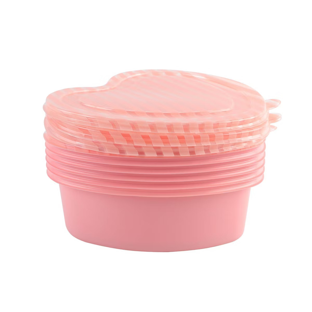 Cook with Color Heart Shaped with Stripe Print Semi Durable Food Storage Container | Target