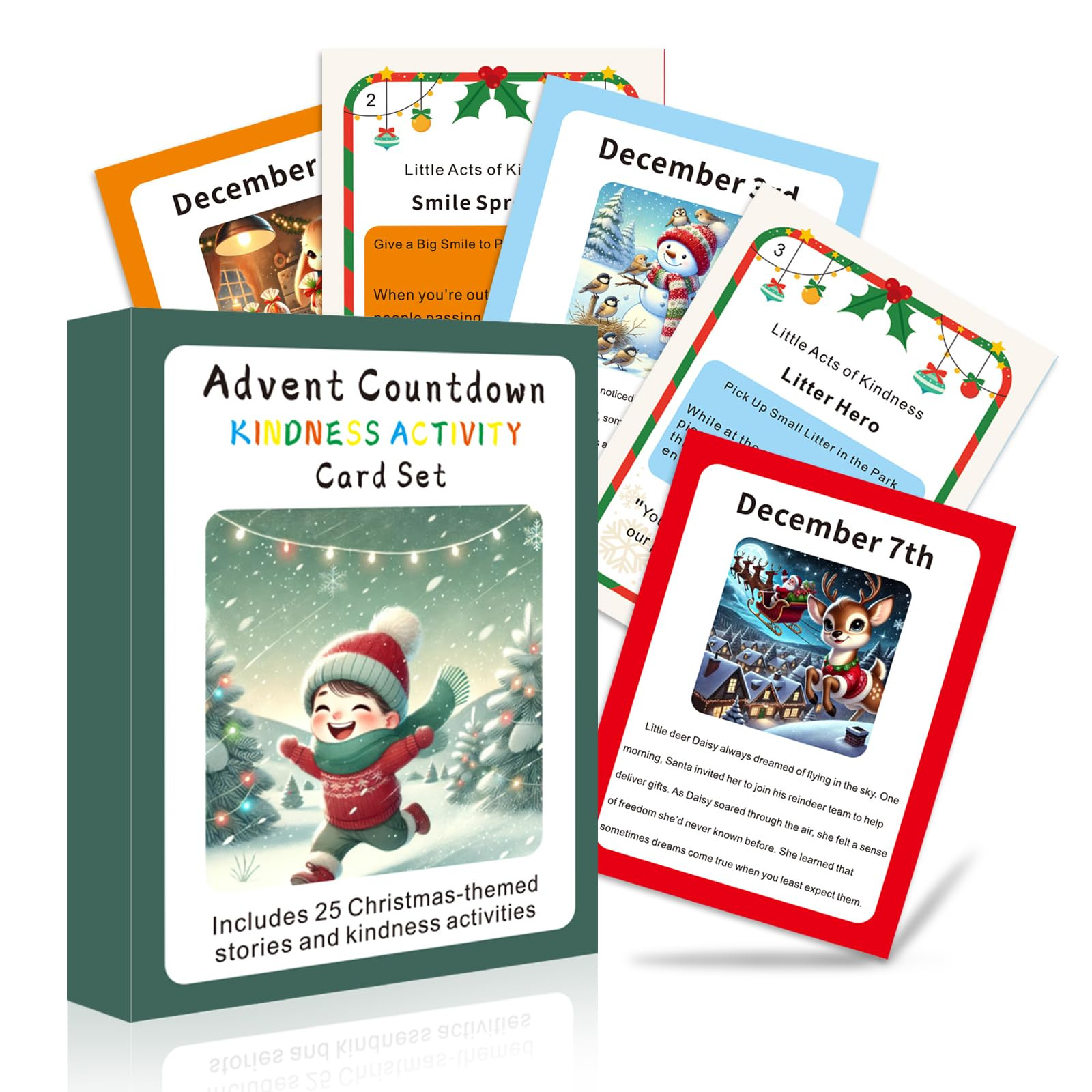 2025 Acts Of Kindness Advent Calendar, Countdown 25 Days Of Christmas-themed Story and Mindfulnes... | Amazon (US)