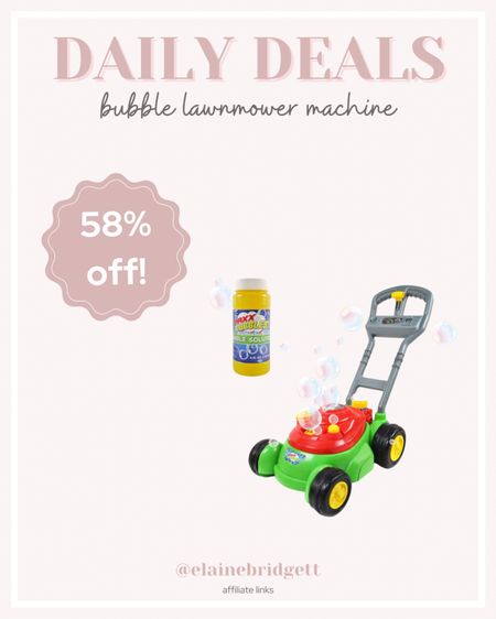 Kids bubble machine on sale! Also works great to repel mosquitos

Lawnmower bubble machine, toddler bubble machine, summer toys for kids, outdoor play, kids outdoor toys, toddler bubbles, toddler outside toys, bubbles, Amazon daily deals, lighting deals

#LTKkids #LTKfindsunder50 #LTKbaby