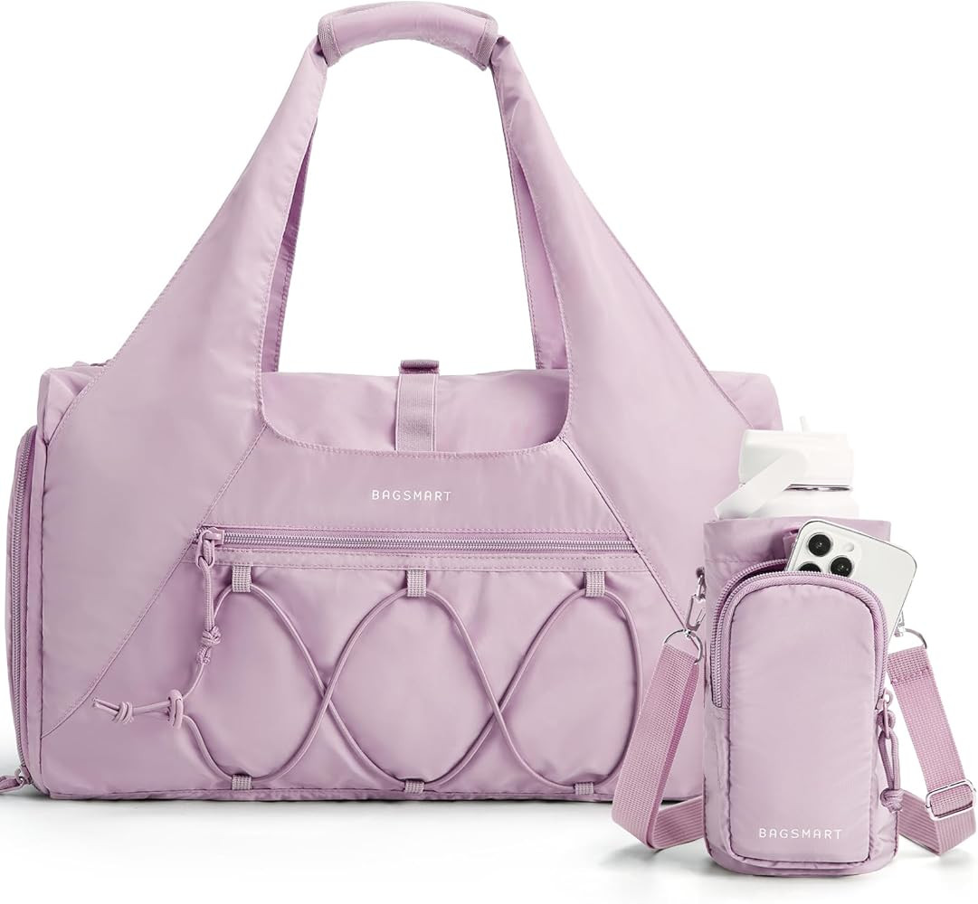 BAGSMART Gym Bag for Women, Lightweight Duffel Bag with Shoe Compartment, Weekender Bags with Wet... | Amazon (US)
