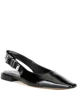 Michael Kors Darrington Crinkle Patent Leather Slingback Flats | Dillard's | Dillard's