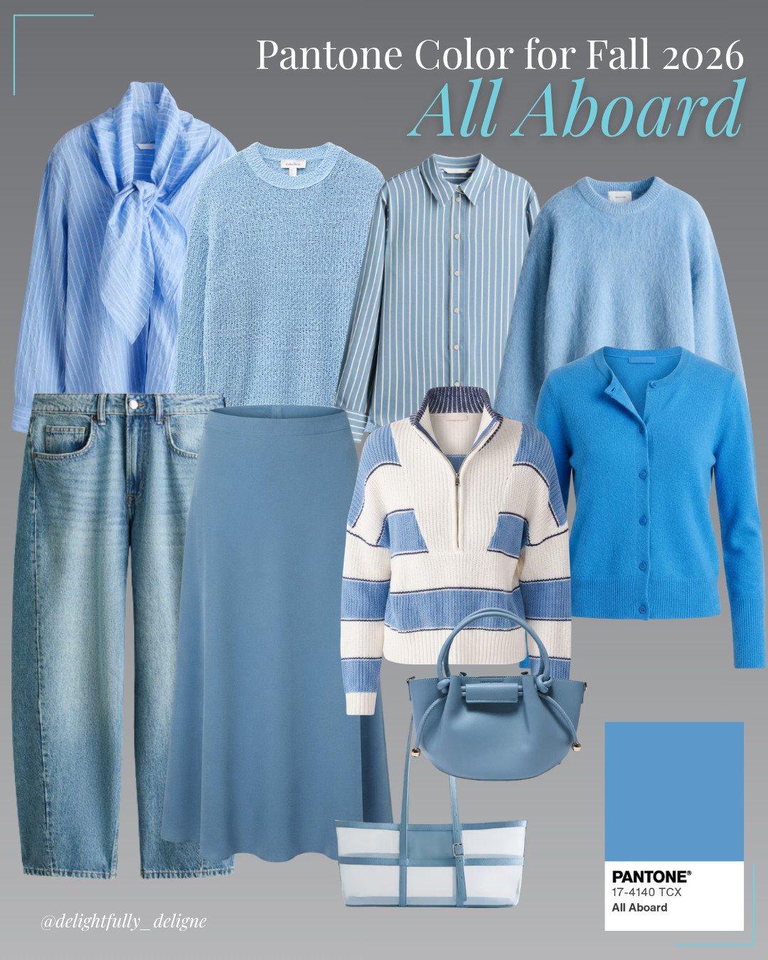 Pantone F/W-26/27 Trending Color "All Aboard" 💙 Pantone’s vibrant blue is making waves this fall. 

 #LTKootd #LTKSeasonal #LTKOver40