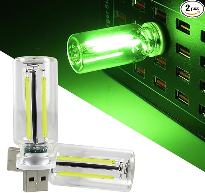 2 PCS Car Lights Interior, Plug-in Retro Car Atmosphere Lamp with Touch Dimmable, Portable Mini G... | Amazon (US)