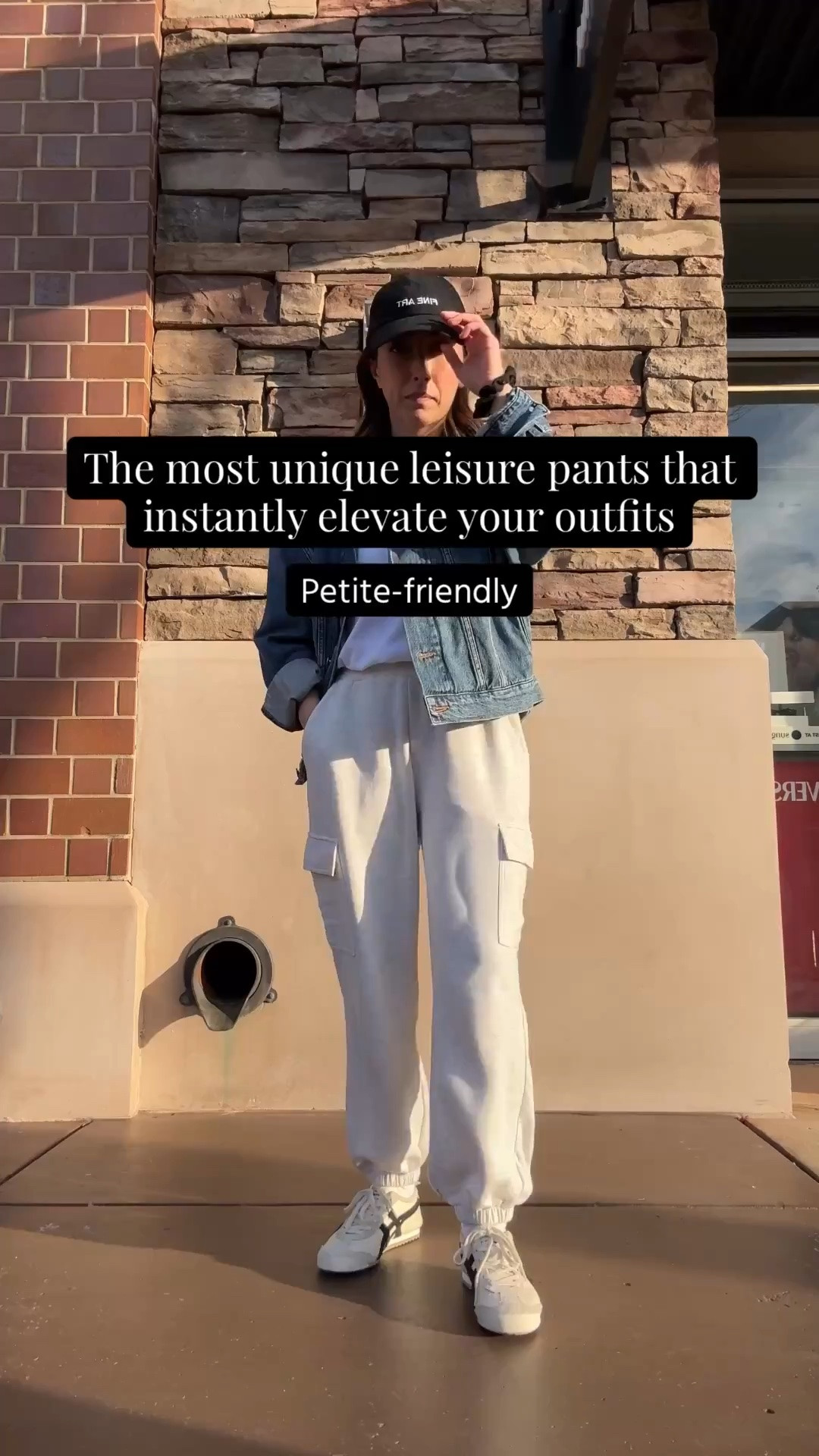The most unique leisure pants. Instantly elevate athleisure and mom outfits. on sale! 

AGOLDE denim jacket xs (old)
Madewell tee xs (old)
Varley cargo pants xs 25" inseam
Onitsuka Tiger sneakers 4 mens
Fine Art hat (old)
Mansur Gavriel tote

Petite style, athleisure, spring outfits, mom style

#LTKActive #LTKPetite #LTKmomlife