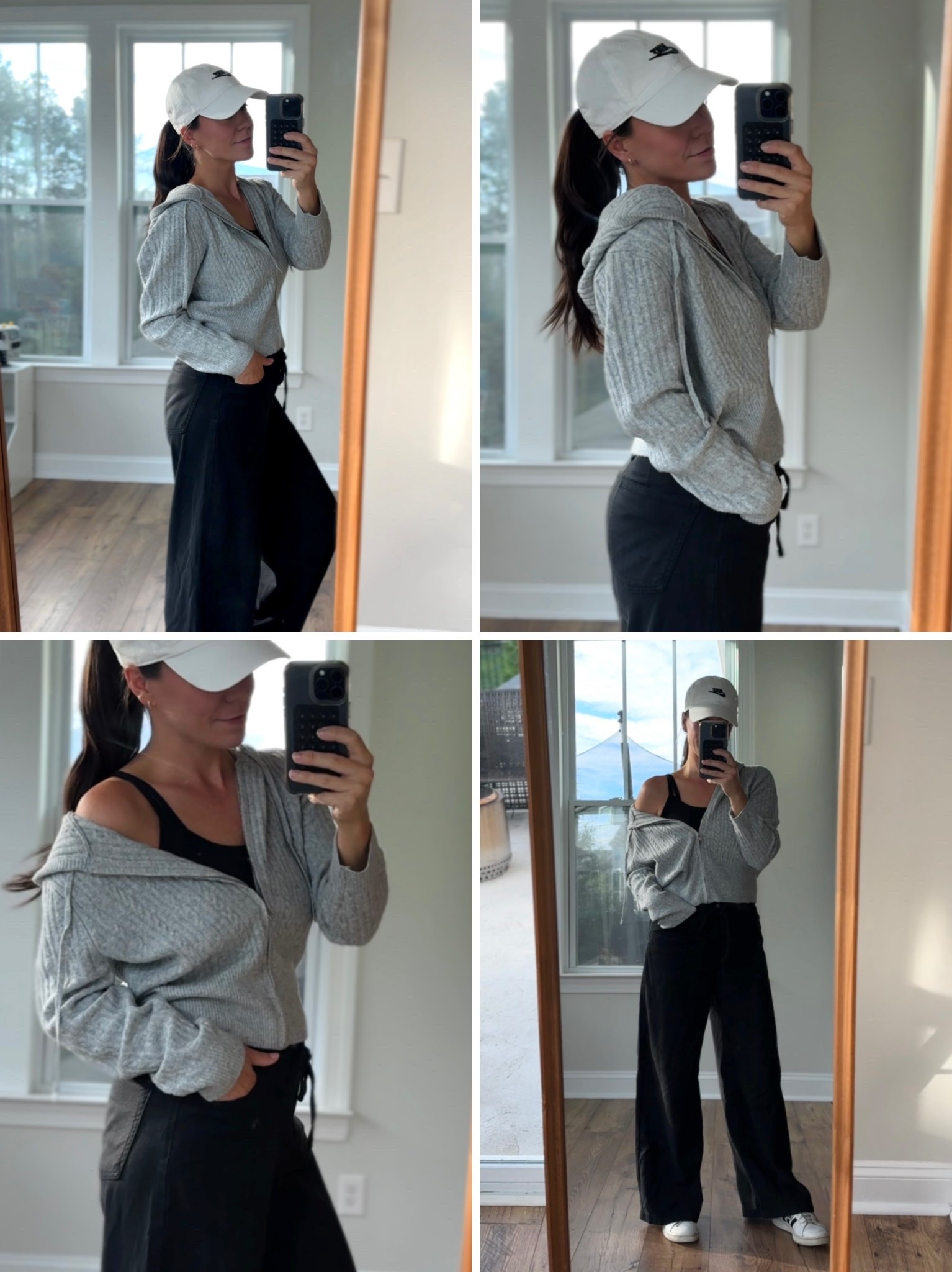 I could live in this outfit every day! The softest zip up cardigan and these AE pants feel like pajamas but look like black denim. I get compliments on them EVERY time I wear them. Great staples! *Pants run large- I sized down from my normal 6 to 4.

#LTKSeasonal