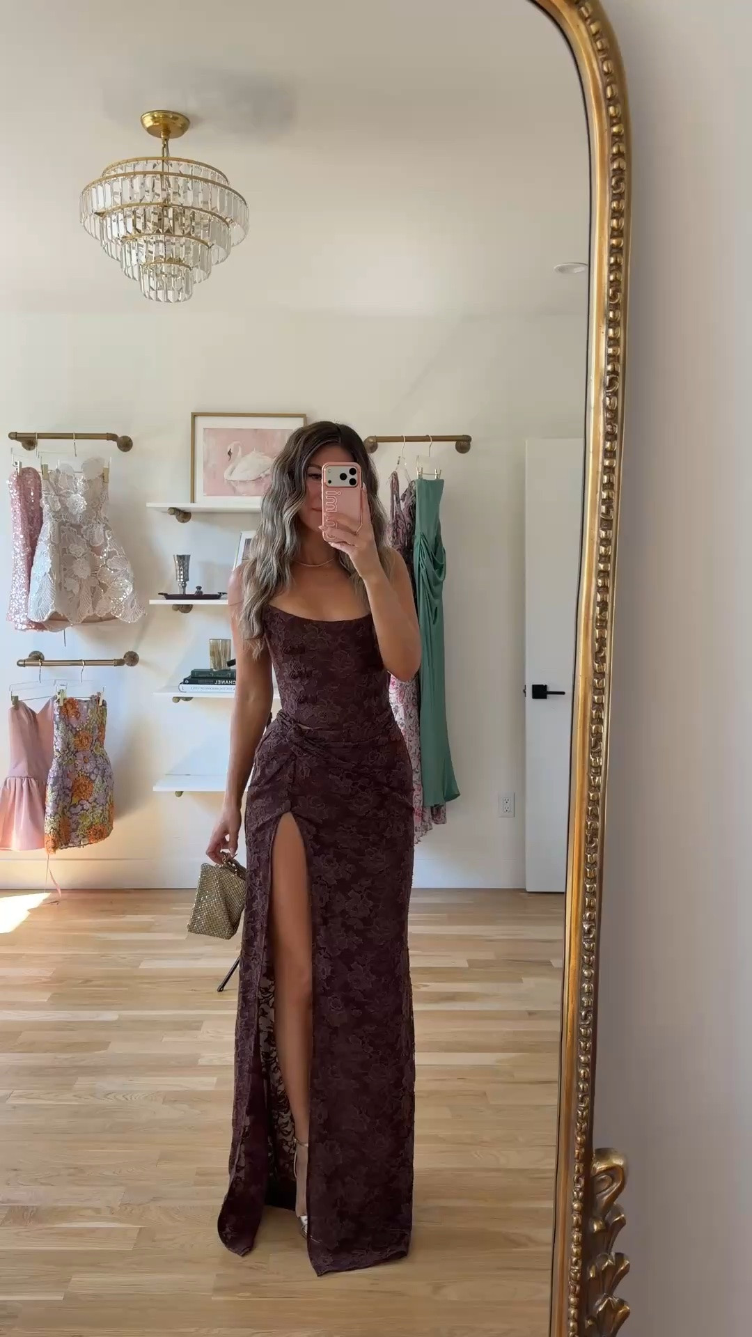 brown lace maxi with a side cutout and thigh-high slit summer wedding guest dress for every girl 💍

I’m 5’4” & wearing my usual smalls/2

electric picks: emerson20

summer wedding guest dresses, wedding guest dresses, cocktail dresses, semi-formal dresses, black tie wedding guest dresses, destination wedding guest dresses, garden party dresses, wedding guest outfit ideas, fall dresses, autumn dress, bridal shower, babydoll dress

#LTKootd #LTKgrwm #LTKWedding