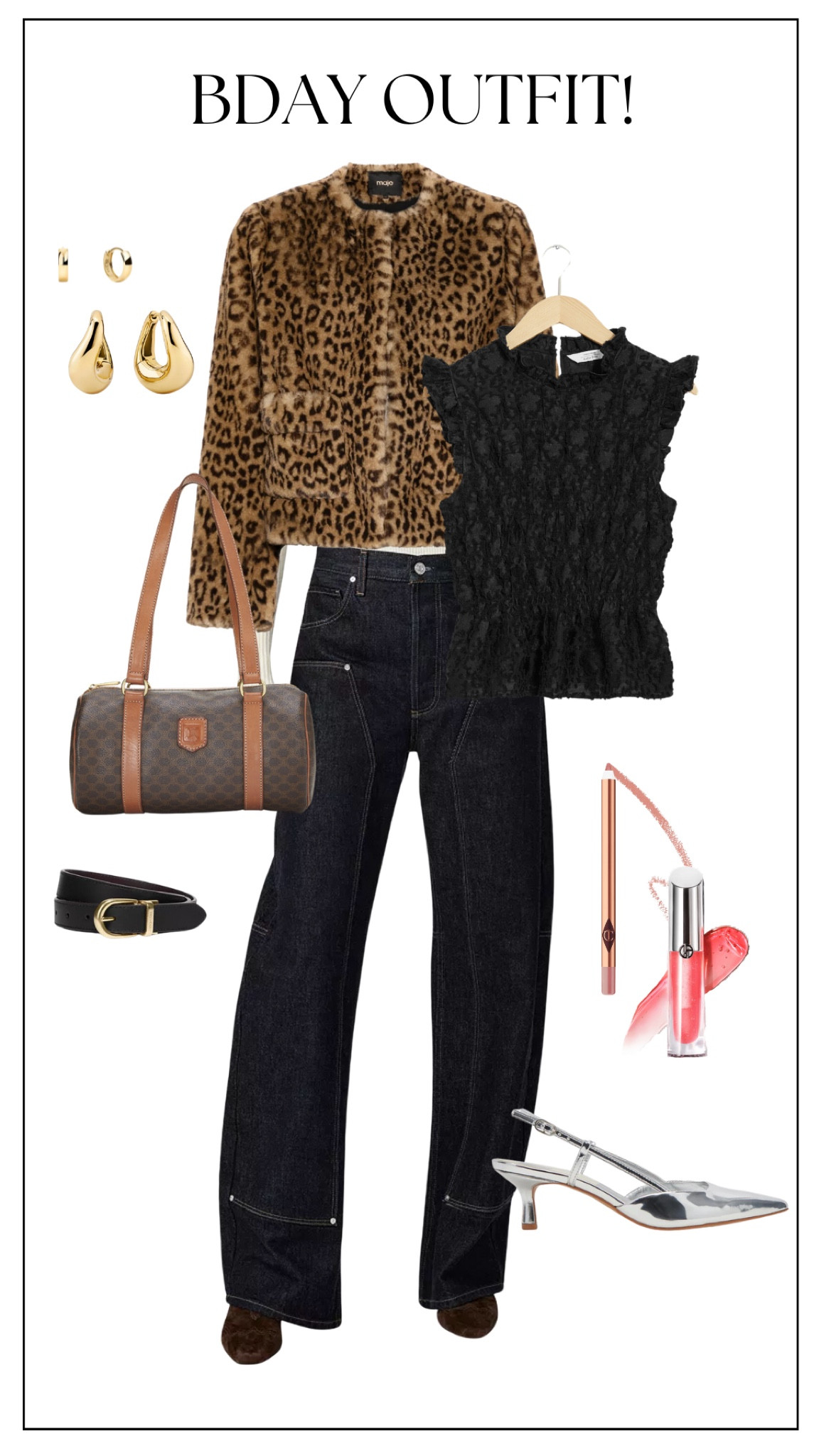 BDAY FIT I bought almost everything new and still online! 
Coat: size 1 
Jeans: size 25.. size down tho!! Still so big but I gave up 
Top: size 4
Shoes: size 8.5 
Love these earrings I got for Christmas! 
Linked similar for the rest ✨💕 #fashion #outfitinspo #ootd #newyorklife #nycfashion 