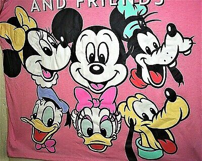 Disney Mickey Mouse & Friends Pink T-Shirt Women's New NOS 2XL | eBay AU