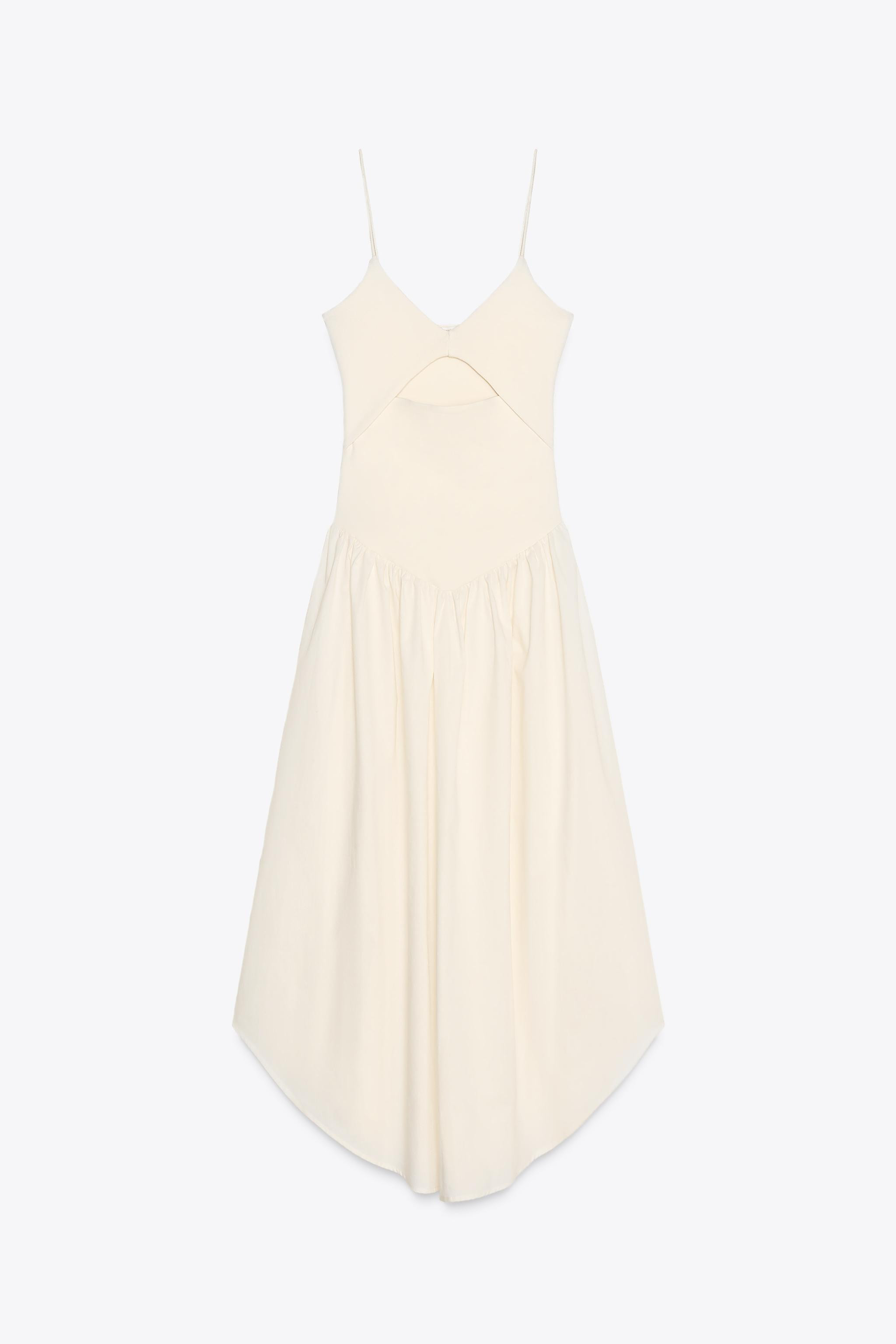 CUT OUT COMBINATION DRESS | Zara US
