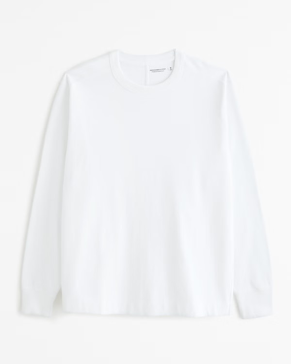Long-Sleeve Premium Heavyweight Tee | Abercrombie & Fitch (US)