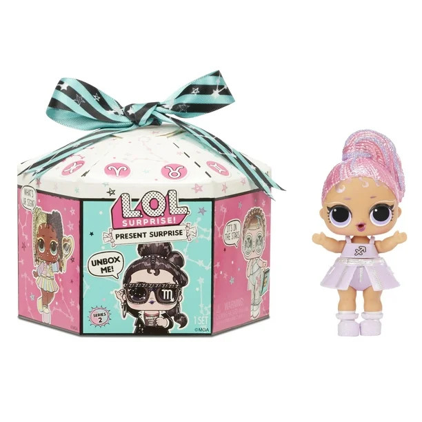 LOL Surprise Present Surprise Series 2 Glitter Shimmer Star Sign Themed Doll with 8 Surprises, Ac... | Walmart (US)