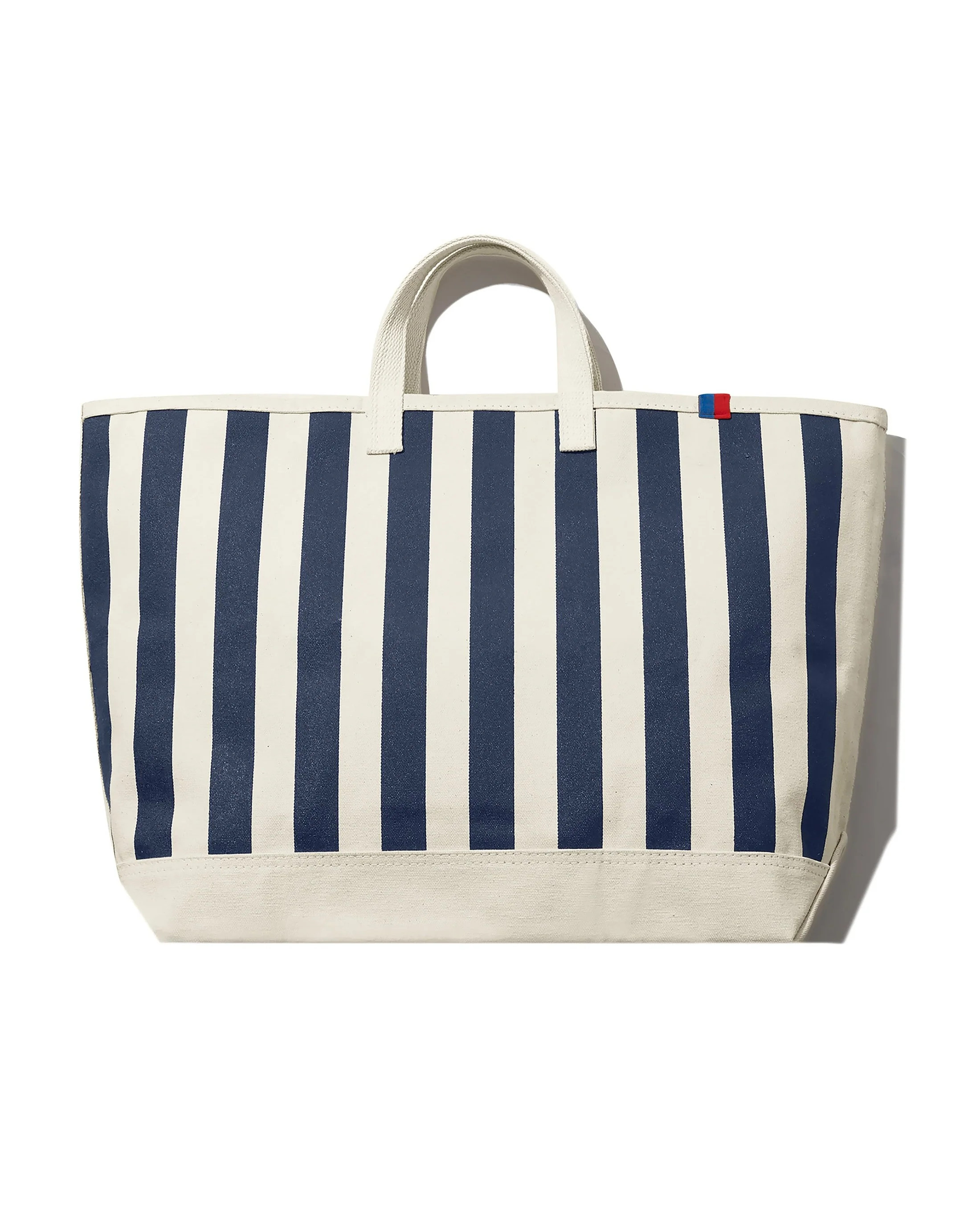 The All Over Striped Tote - Canvas/Navy | KULE (US)