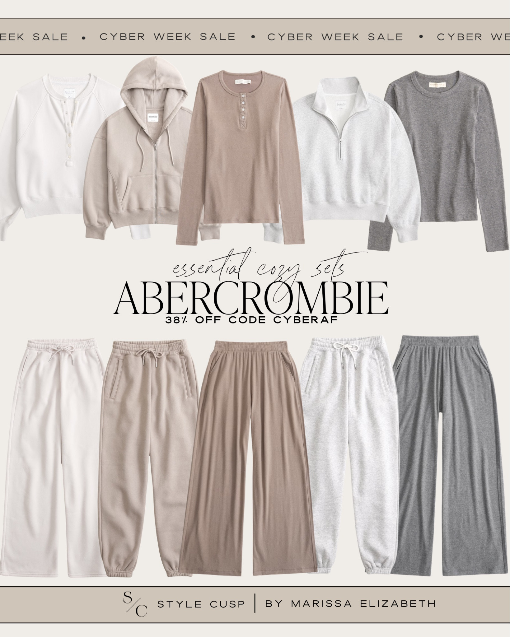ABERCROMBIE SALE! 38% off with code CYBERAF

Winter sale, cyber sale, fall sale, fall outfit, fall style, elevated style, trendy style, Black Friday sale, date night fit

#LTKSaleAlert #LTKCyberWeek #LTKStyleTip