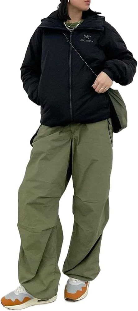 Women’s Baggy Cargo Pants Low Waist Hip Hop Sweatpants Drawstring Oversized Loose Wide Leg Hipp... | Amazon (US)