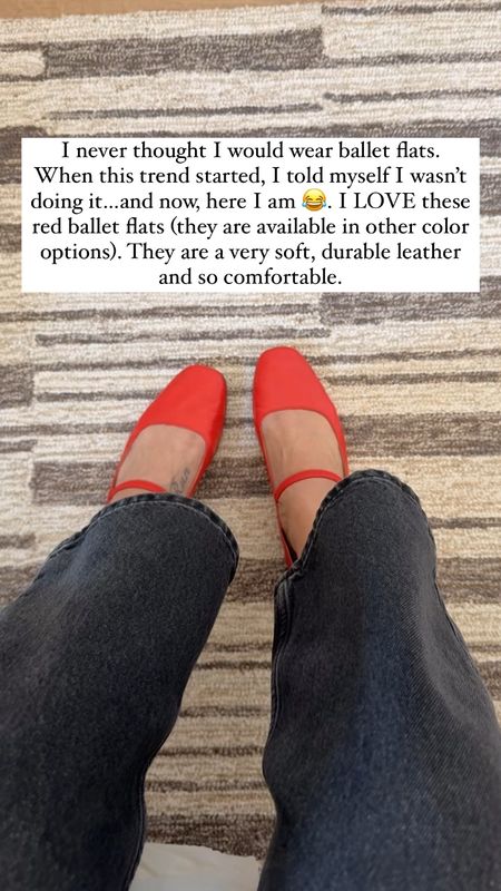 I wear a 9.5/10 and got a 10 (wish I would have got the 9.5 but they still fit great thanks to the strap across my foot. I normally wear neutral clothing so love the pop of red! 

#LTKOver40 #LTKShoeCrush #LTKMidsize