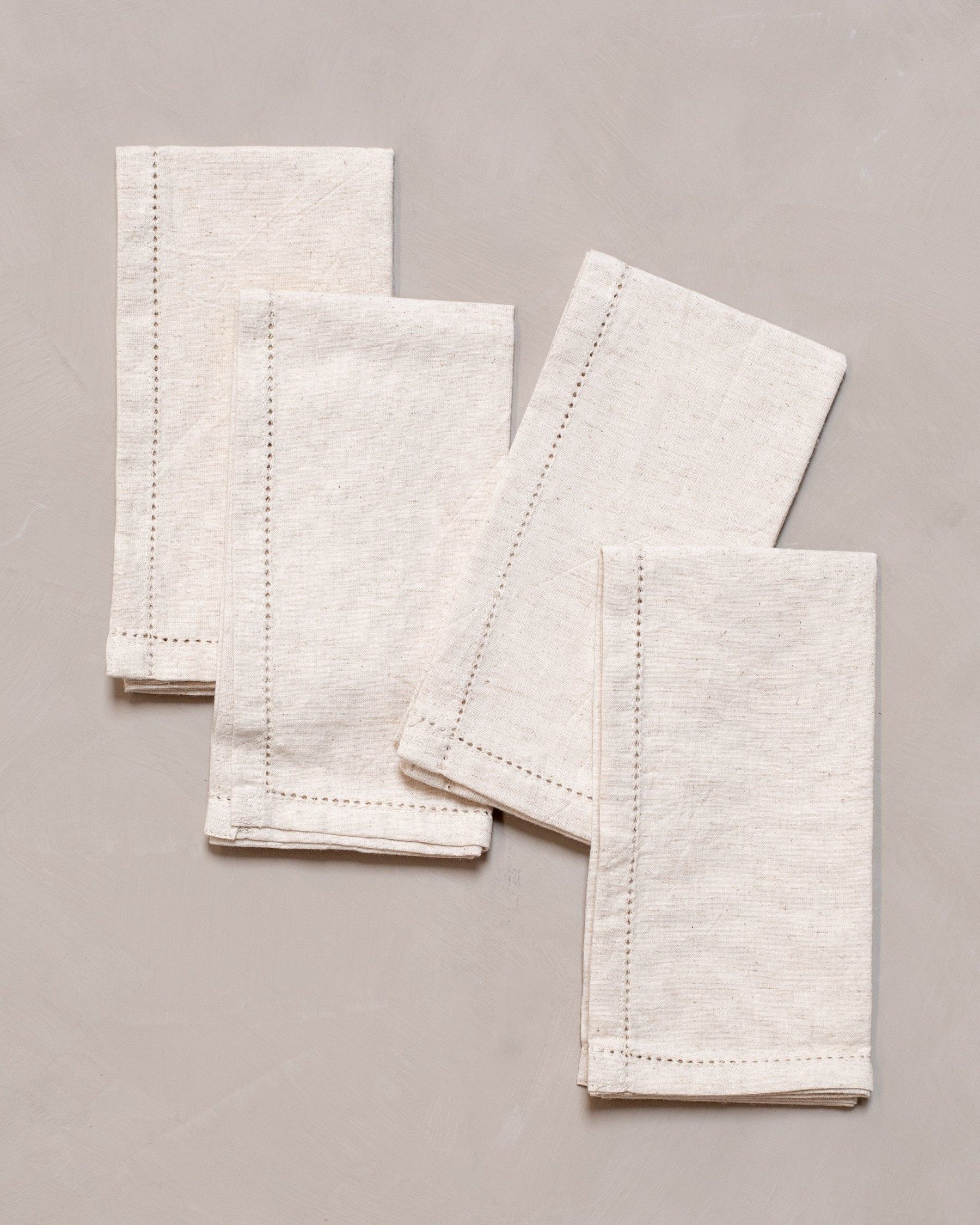 Natural Linen Napkins | The Vintage Rug Shop