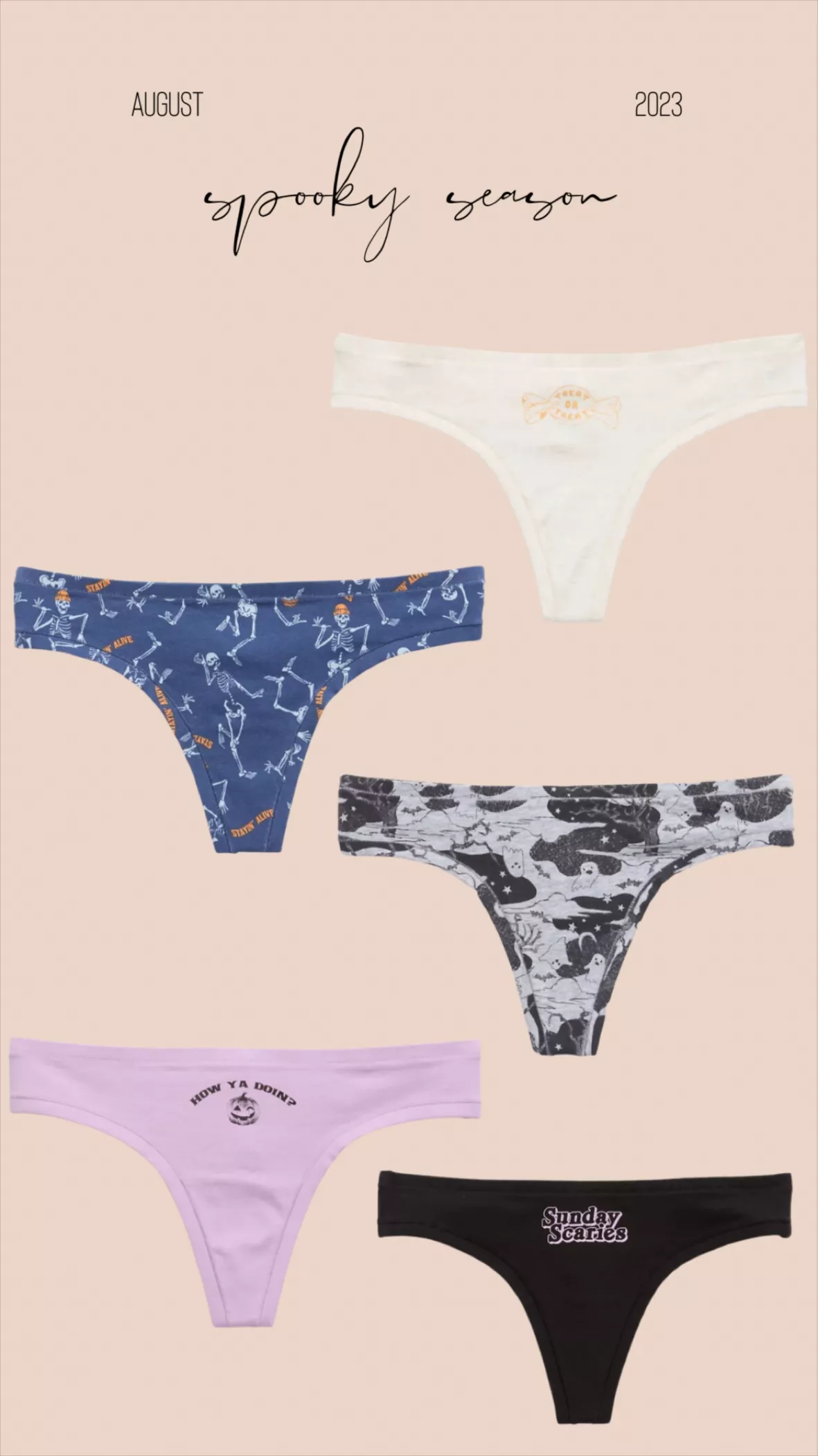 Superchill Cotton Halloween Thong … curated on LTK