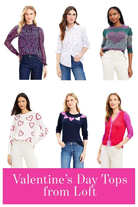 Valentine’s Day Tops

Loft is one of my go-to’s for affordable blouses and sweaters that are holiday-themed without being too corny. Most of these, for example, could be worn all winter and aren’t just for Valentine’s Day. Most of these can be dressed up for work and then dressed down for the weekend depending on what bottoms and shoes you pair them with.

#LTKMostLoved #LTKfindsunder100 #LTKSeasonal