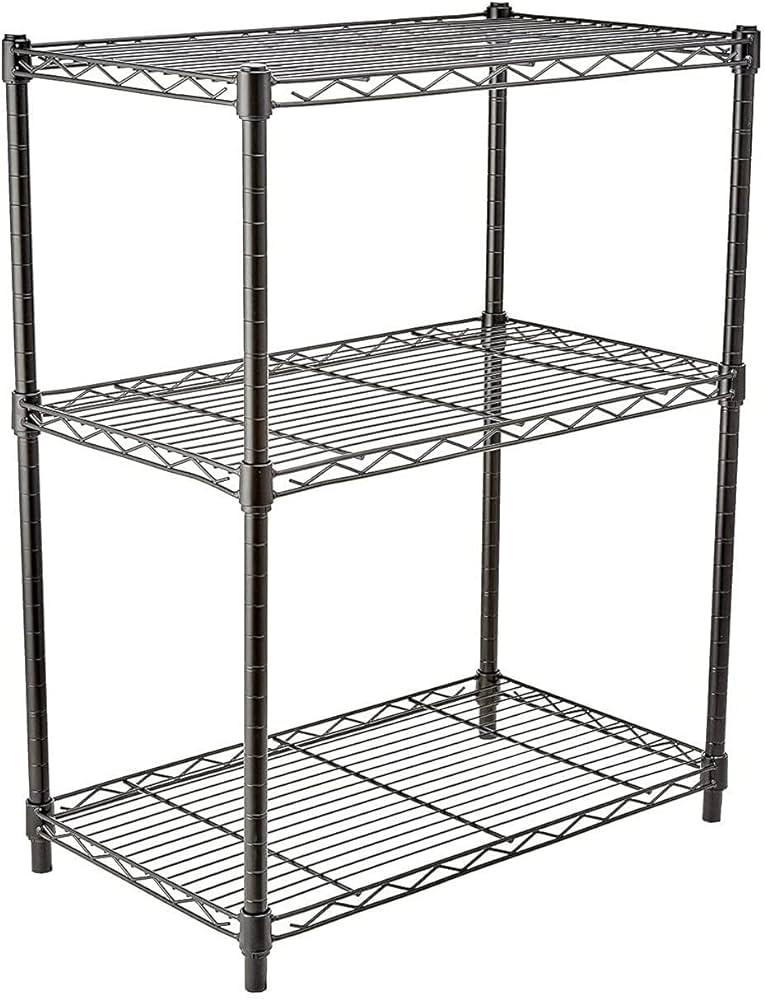 Amazon Basics 3-Shelf Adjustable, Heavy Duty Storage Shelving Unit (250 lbs loading capacity per ... | Amazon (US)