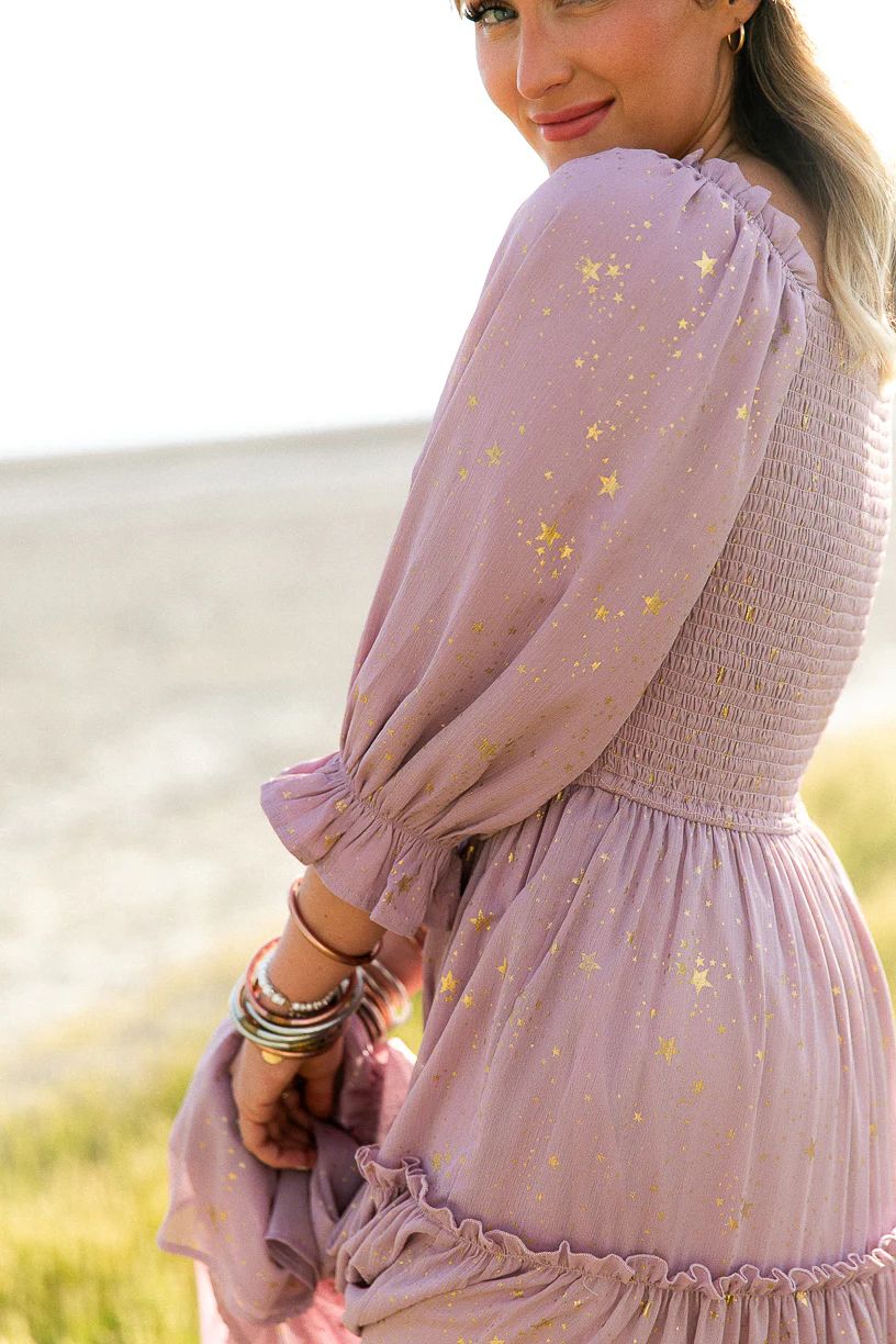 Starry Nights Dress in Lilac | Ivy City Co