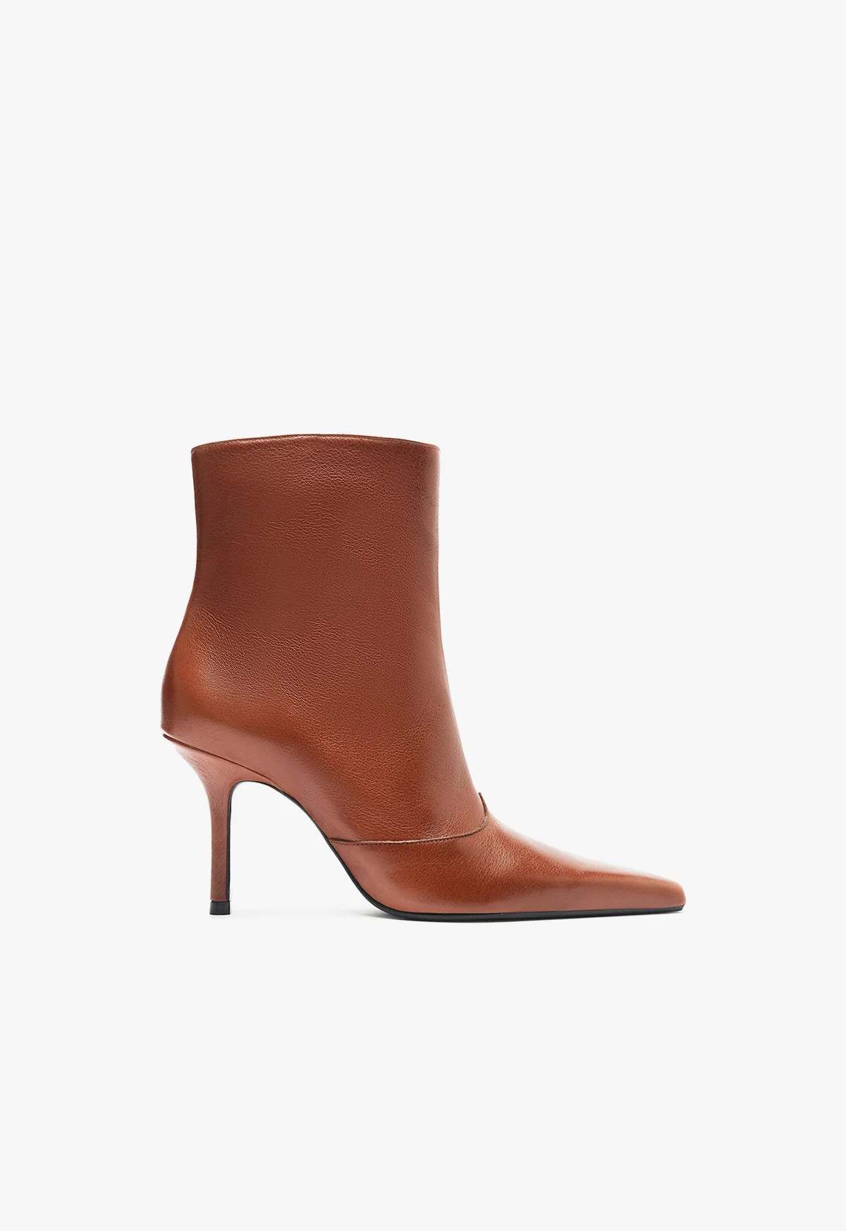 Brown Pointed Toe Booties - Raffaela Stiletto Bootie - Stiletto Heel Bootie | SCHUTZ | Schutz (US)
