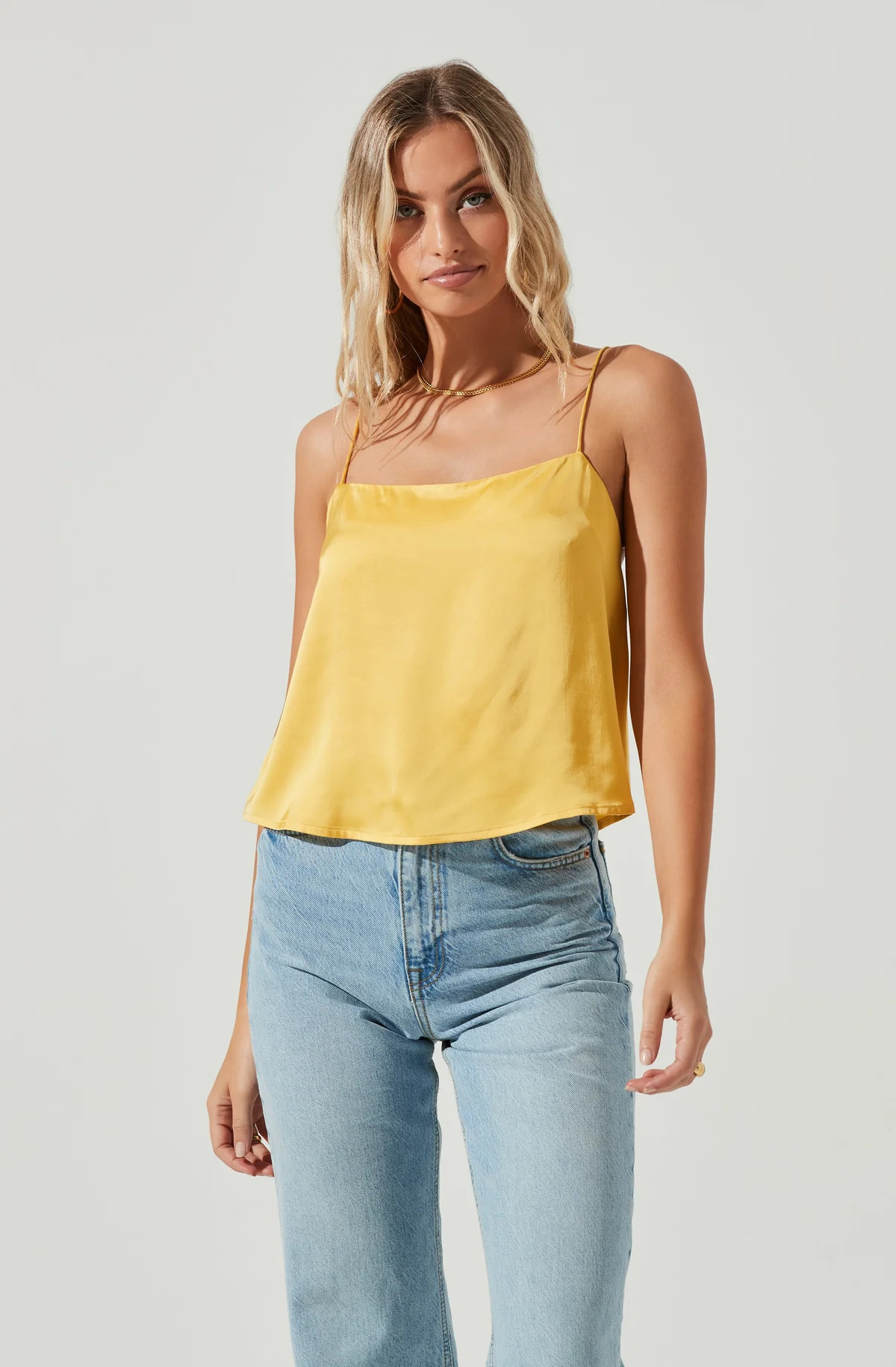 Rosemont Square Neck Backless Cami | ASTR The Label (US)