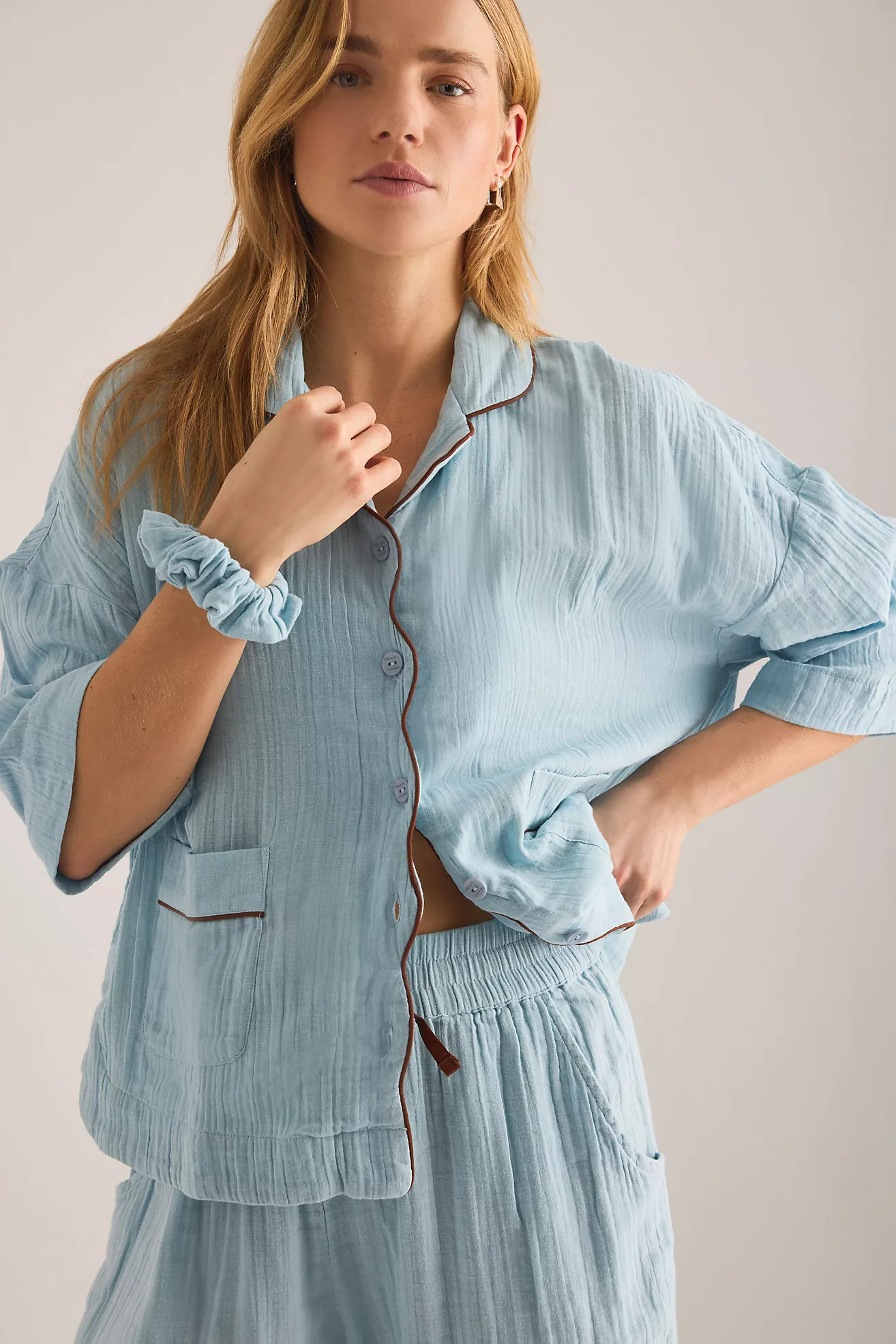 TBCo Cropped Trouser Pyjama Set | Anthropologie (UK)