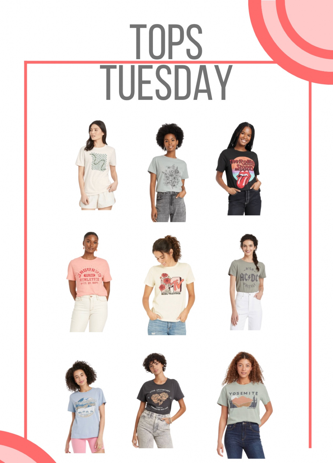 Graphic tees are the perfect transition from summer to fall. You can dress them up or down. These are a few of my favorites from target!!

#Target #TargetIsMyFavorite #TargetMom #TargetRun #TargetDeals #TargetSale

#LTKunder50 #LTKSeasonal