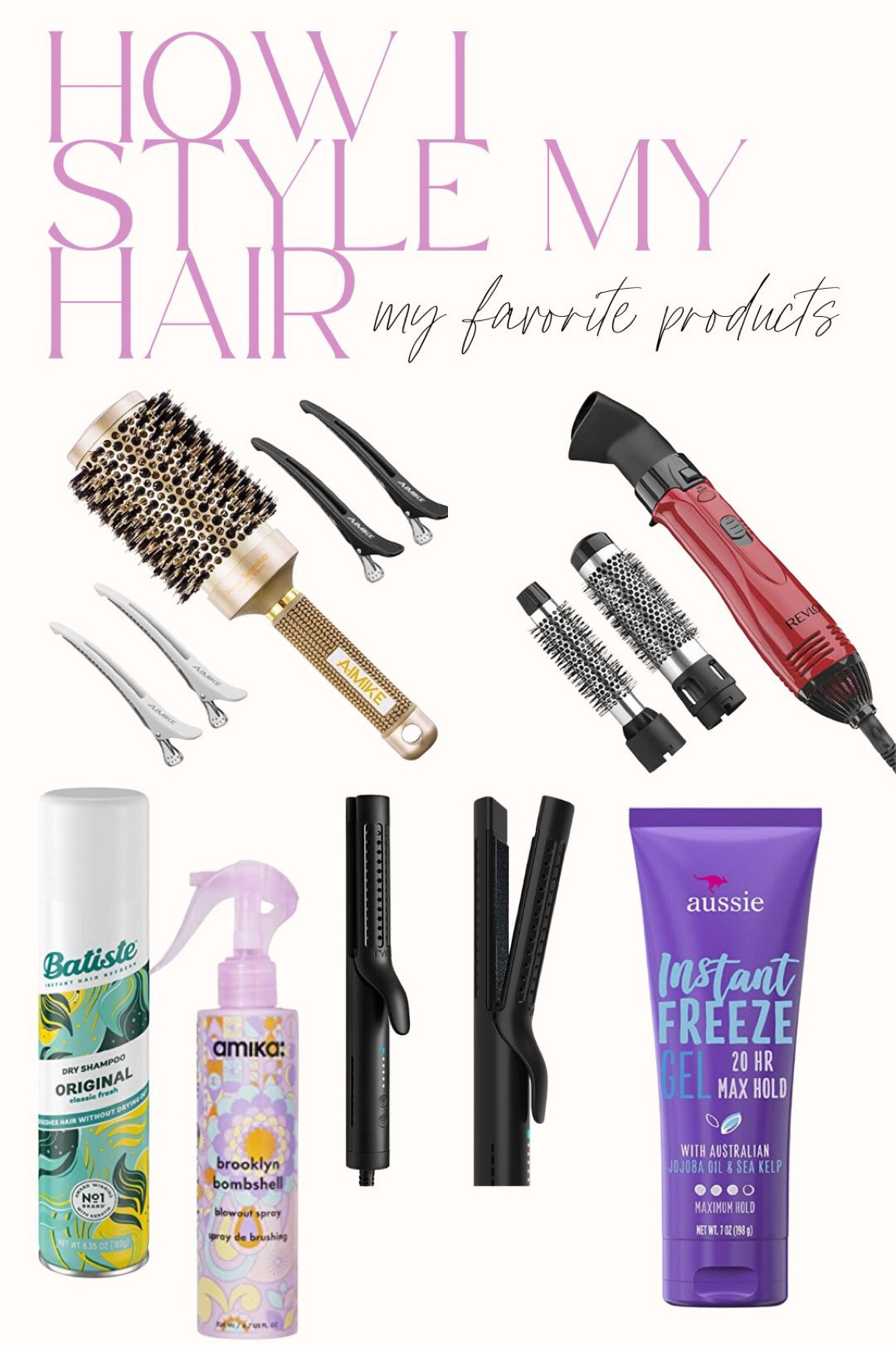 All the products I use to style my short hair! 

#LTKbeauty #LTKtravel #LTKunder50