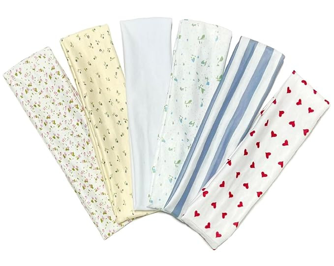 TERSE Fashion Women's Headbands for Short Hair Non Slip Elastic Floral Hairbands, Soft Fabric 2 I... | Amazon (US)