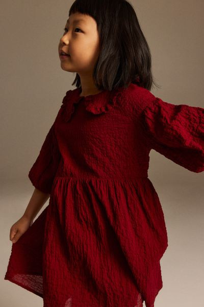 Dress with Collar - Red - Kids | H&M US | H&M (US + CA)