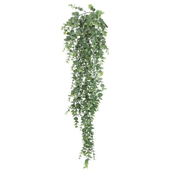 Vickerman 32" Artificial Green Hanging Mini Leaf Eucalyptus Bush, Pack of 2 | Target
