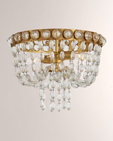 Navona Small Basket Flush Mount Light | Horchow