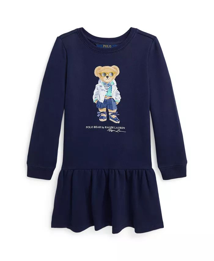 Polo Ralph Lauren Toddler and Little Girls Polo Bear Fleece Dress - Macy's | Macy's