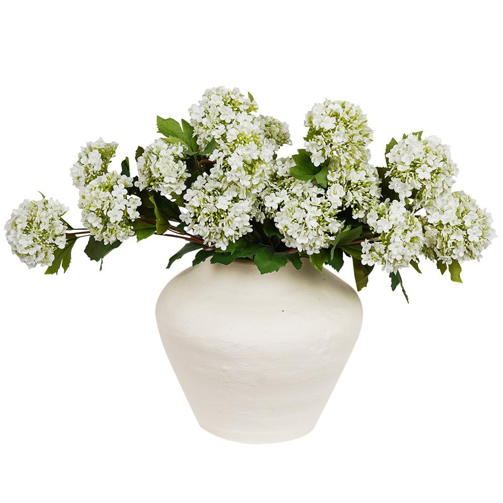 Melorca&Guilla Artificial Flowers for Decoration, 3Pcs 23inch White Hydrangea Fake Flowers,Faux F... | Amazon (US)