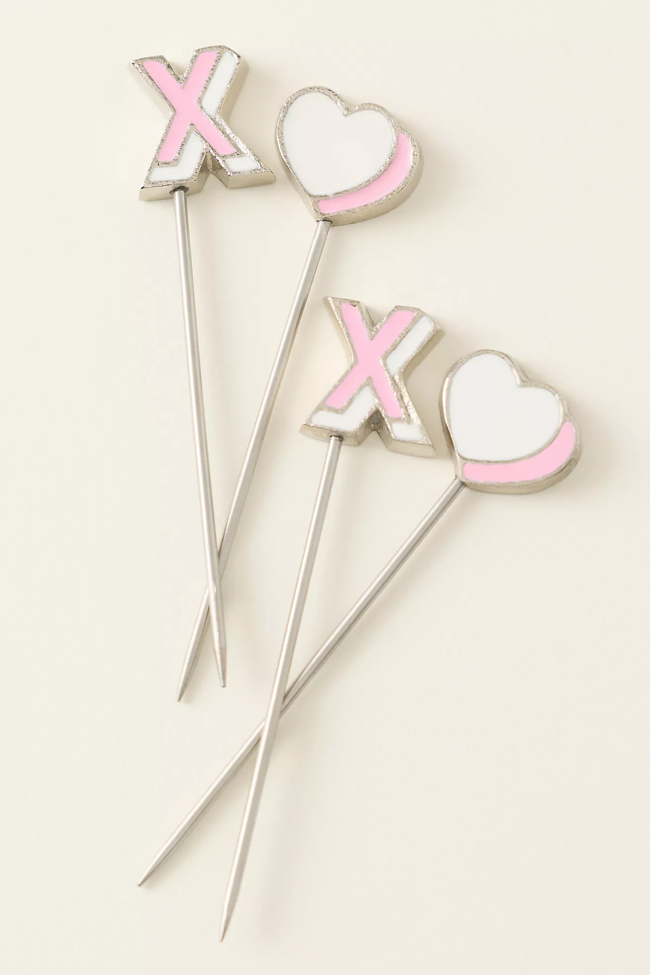 Valentine's Day Cocktail Picks, Set of 4 | Anthropologie (US)