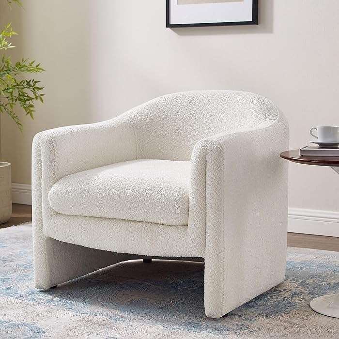 VANOMi 31.2" Accent Chair, Modern Upholstered Living Room Chairs, Comfy Single Sofa Chair for Bed... | Amazon (US)