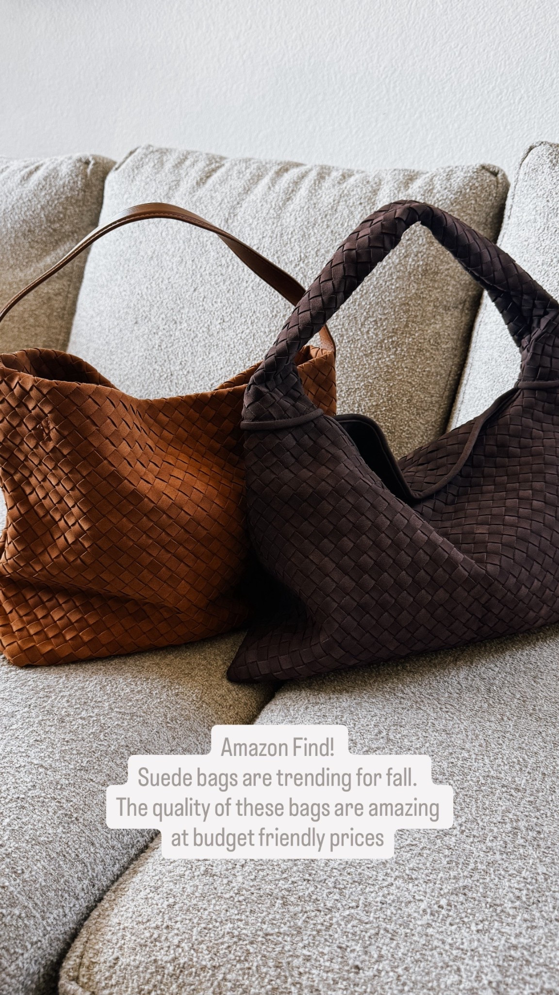 Obsessed with these bags! Soft faux suede under $100 

#LTKOver40