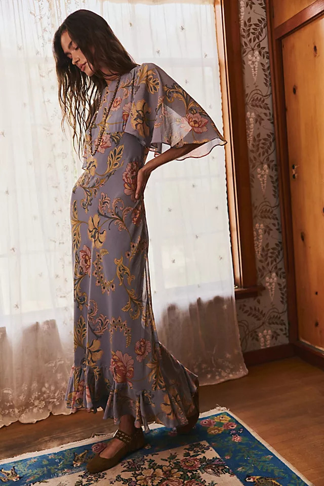 Swan Song Printed Midi Dress | Free People (Global - UK&FR Excluded)