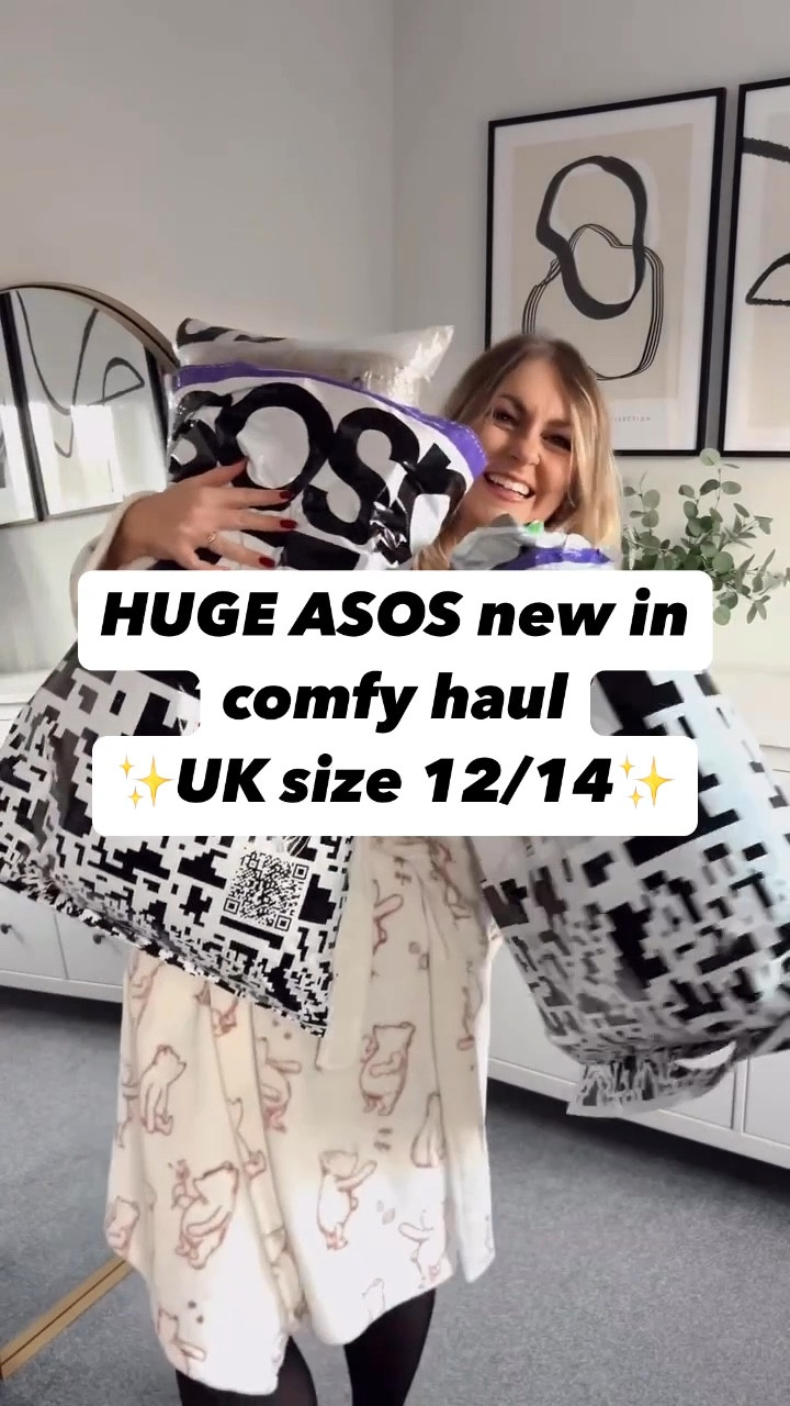 HUGE asos new in comfy haul ✨UK size 12/14✨

#LTKuk #LTKgrwm #LTKmidsize