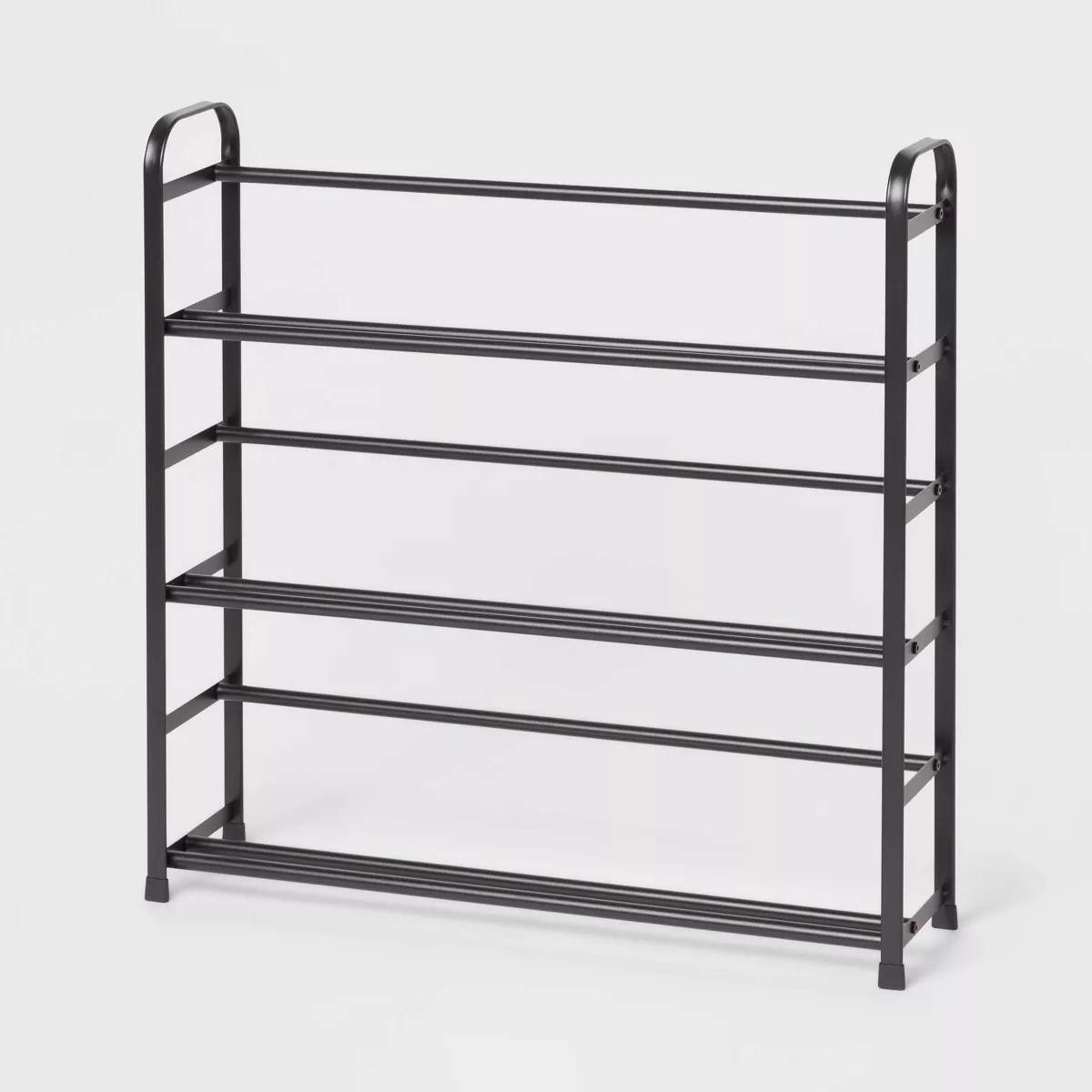 Small Space Metal Shoe Rack Black - Brightroom™: Steel Frame, Freestanding Shoe Organizer, Hold... | Target