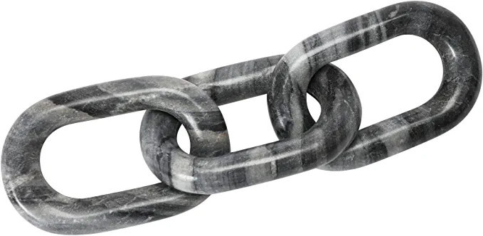Amazon.com: Bloomingville Marble, Variegated Grey Tones Decorative Chain : Home & Kitchen | Amazon (US)