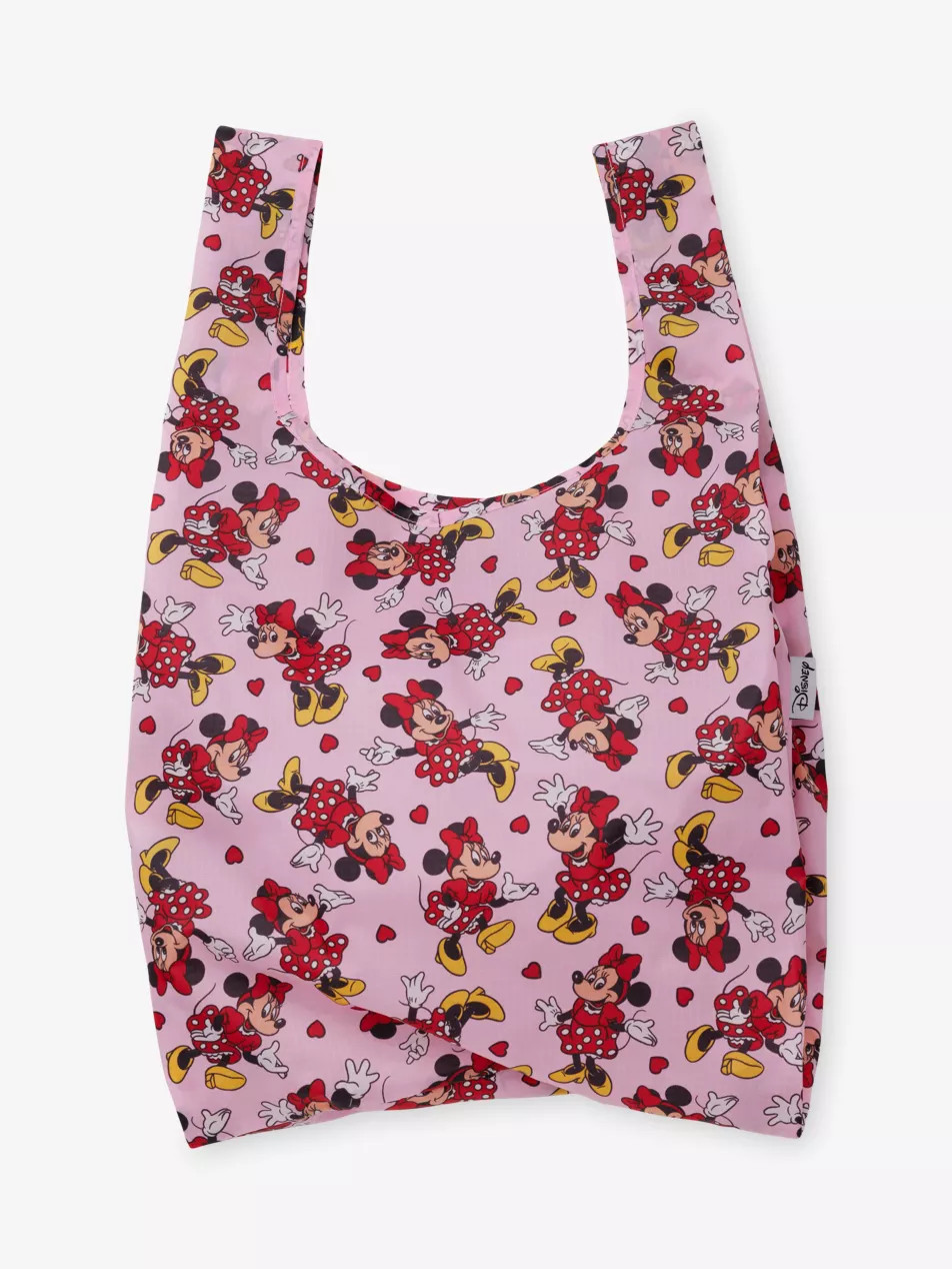 BAGGU X Disney Standard Baggu Minnie Mouse-Print Woven Tote Bag | Selfridges
