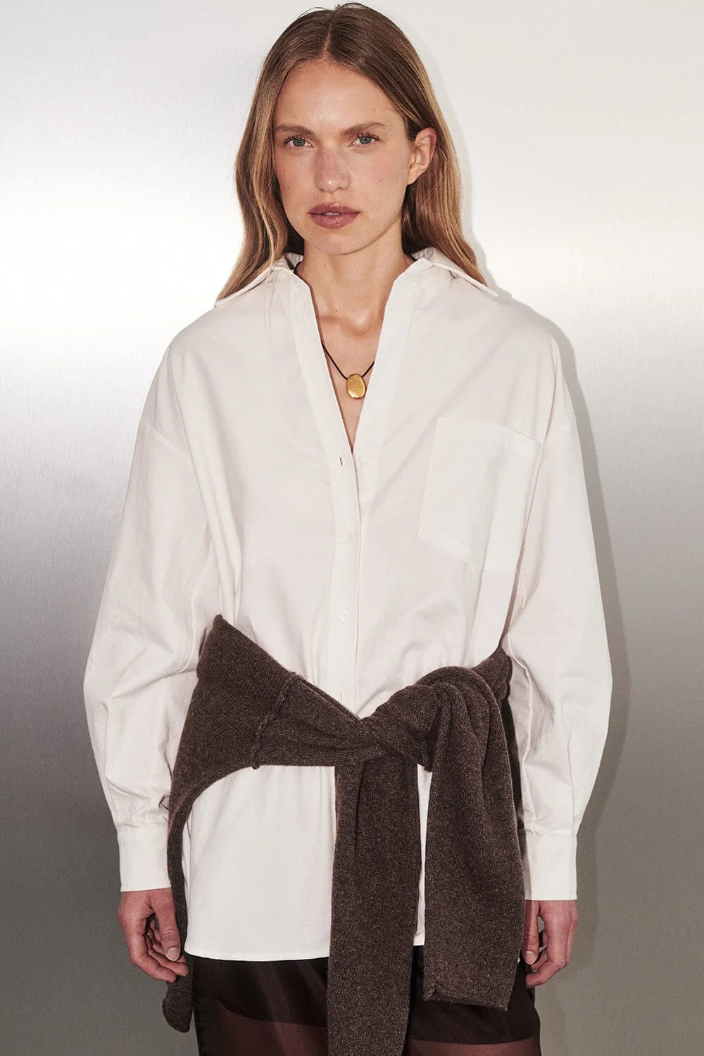 RHEA 2.0 WHITE OVERSIZED COTTON SHIRT | DISSH